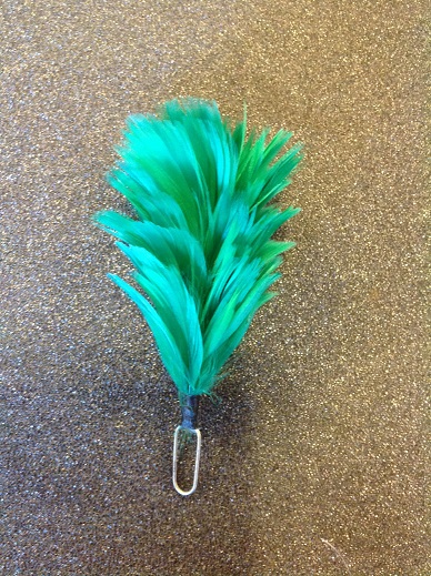 Kelly Green Balmoral/Glengarry Hackle (IN STOCK)
